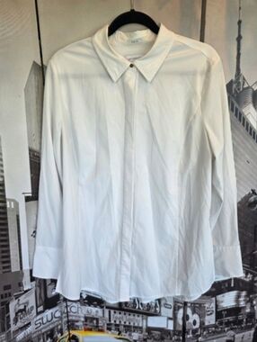 Liz Claiborne White Button Down L